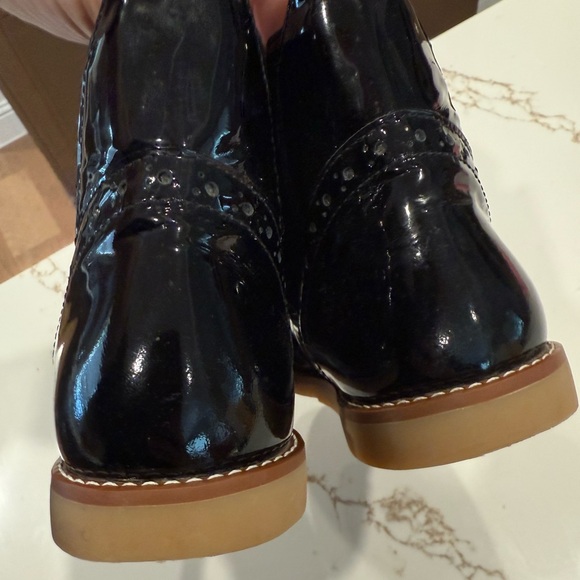 Elephantito Black Patent Leather Kids Chelsea Boots sz 13 - Picture 6 of 10
